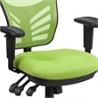 Scranton & Co Mid Back Mesh Swivel Office Chair in Green