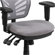 Scranton & Co Mid Back Mesh Swivel Office Chair in Gray