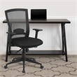 Scranton & Co Mid Back Mesh Swivel Office Chair in Black