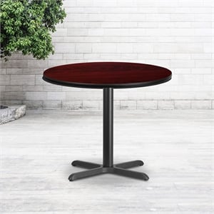 Scranton & Co 36&quot Round Restaurant Dining Table in Black Mahogany