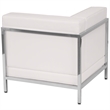 Scranton & Co Left Corner Reception Chair in White