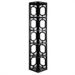 Scranton & Co Five-Shelf Modern Wood Corner Bookcase in Black