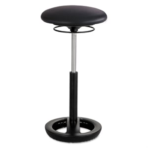 Scranton & Co 32&quot Backless Drafting Chair in Black