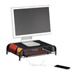 Scranton & Co Monitor Stand with USB Charging Port in Black