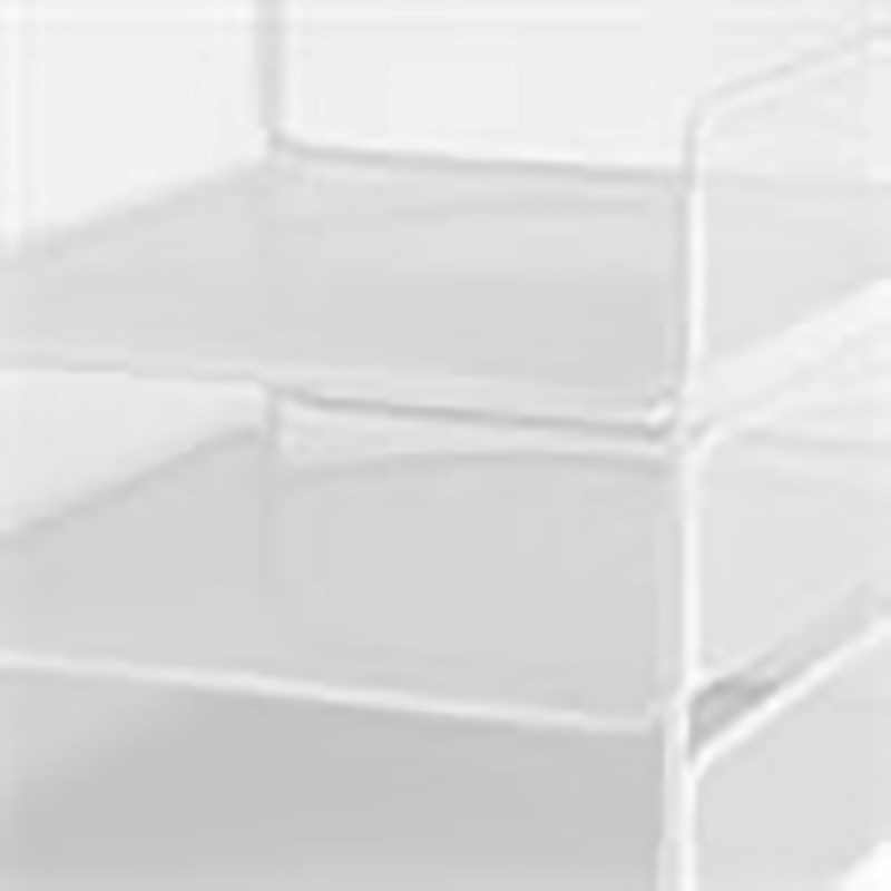 Scranton & Co Steel Metal Desk Organizer with 3 Interlocking Trays in White