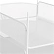Scranton & Co Steel Metal Desk Organizer with 3 Interlocking Trays in White