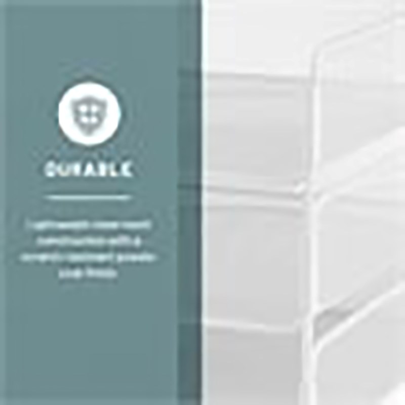 Scranton & Co Steel Metal Desk Organizer with 3 Interlocking Trays in White