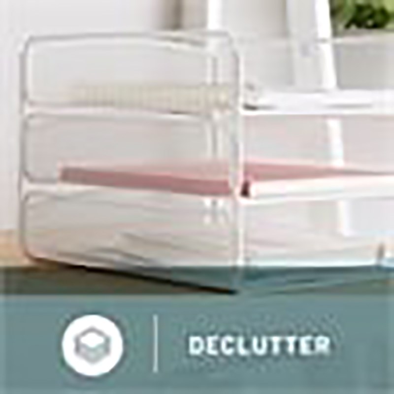 Scranton & Co Steel Metal Desk Organizer with 3 Interlocking Trays in White