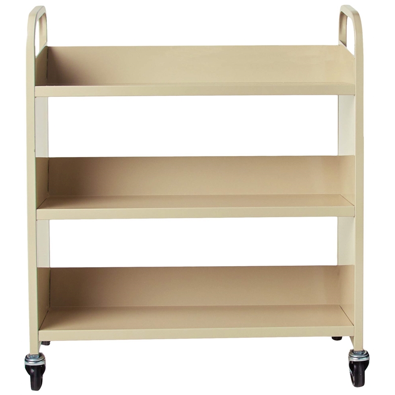 Scranton & Co 3 Shelf Book Cart in Sand