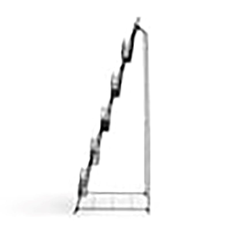 Scranton & Co 5-Pocket Steel Metal Floor Magazine Rack in Black