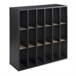 Scranton & Co 18 Compartment Mail Sorter in Black