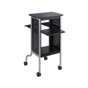 Scranton & Co Presentation Mobile Laptop Cart in Black