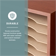 Scranton & Co 11 Compartment Vertical Wood Desk Organizer in Cherry Brown