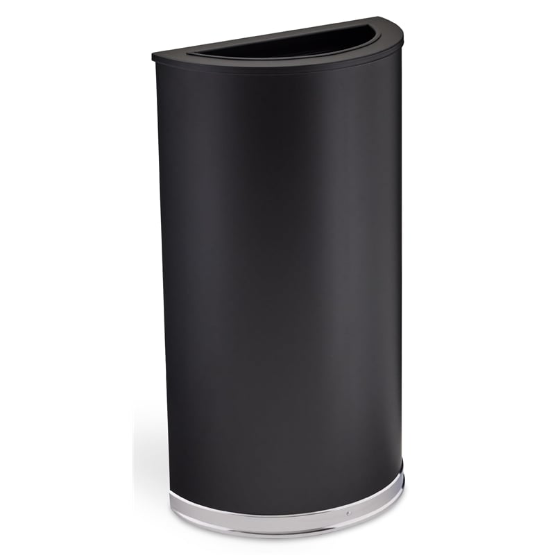 Scranton & Co Half Round Receptacle in Black