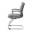 Scranton & Co Transitional Metal CaressoftPlus Guest Chair in Gray/Chrome