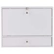 Scranton & Co Wall Mount Folding Floating Desk in White