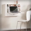 Scranton & Co Wall Mount Folding Floating Desk in White