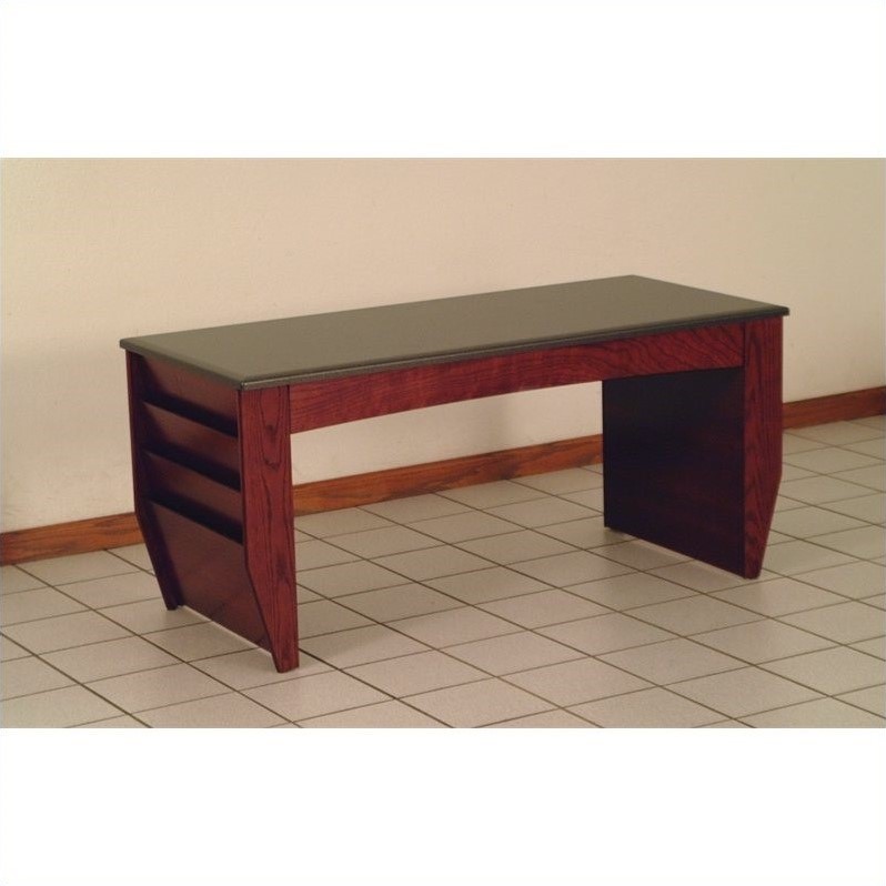 Scranton & Co Coffee Table with Magazine Pockets in Mahogany
