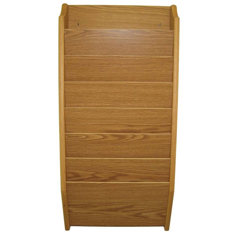 Scranton Co 7 Pocket Legal Size Wall File Holder In Light Oak
