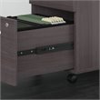 Scranton & Co 2 Drawer Mobile File Cabinet in Storm Gray