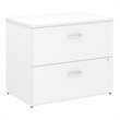 Scranton & Co Laminate White Lateral File Cabinet Rectangular Fully Assembled