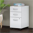 Scranton & Co Laminate White File Cabinet Mobile 3 Drawer 27.87