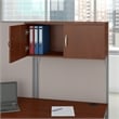 Scranton & Co L Shaped Office Workstation with Storage in Hansen Cherry