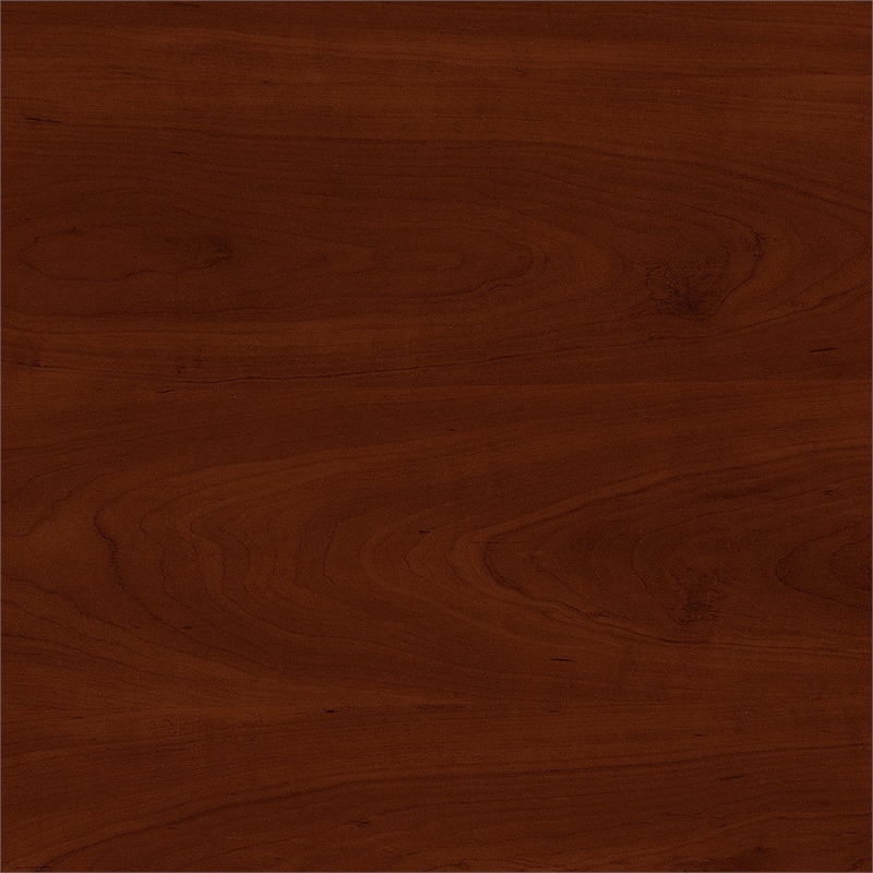 Scranton & Co L Shaped Office Workstation with Storage in Hansen Cherry