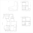 Scranton & Co L Shaped Office Workstation with Storage in Hansen Cherry