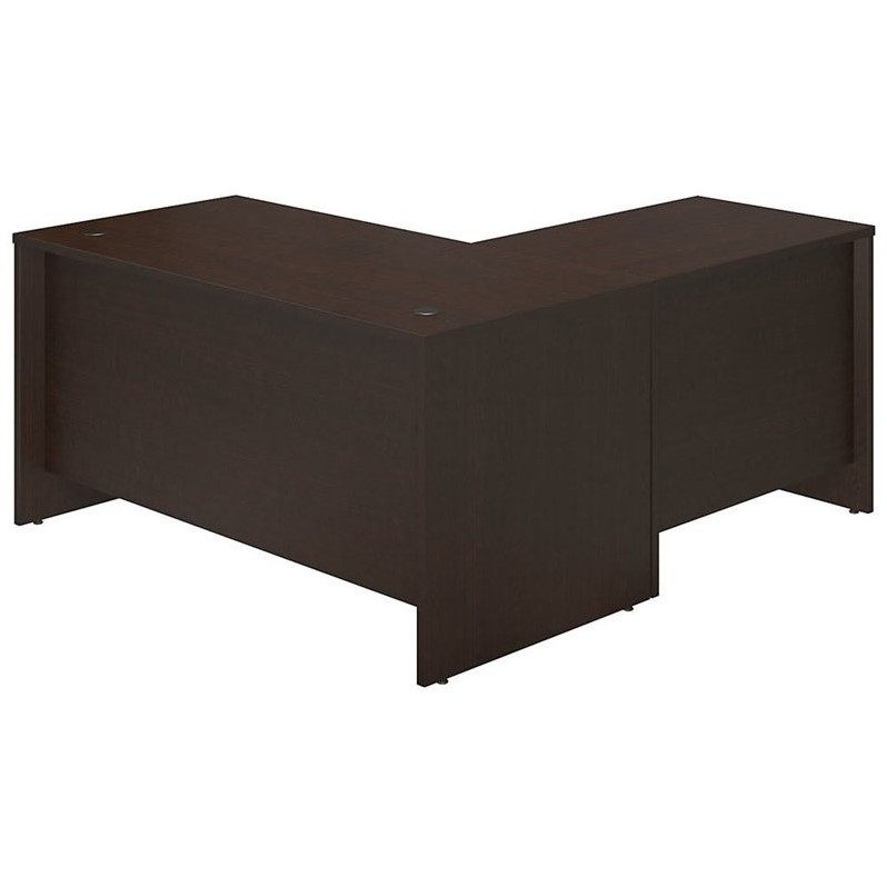 Scranton & Co 60W x 30D L Computer Desk in Mocha Cherry