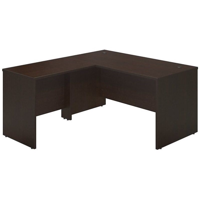 Scranton & Co 60W x 30D L Computer Desk in Mocha Cherry