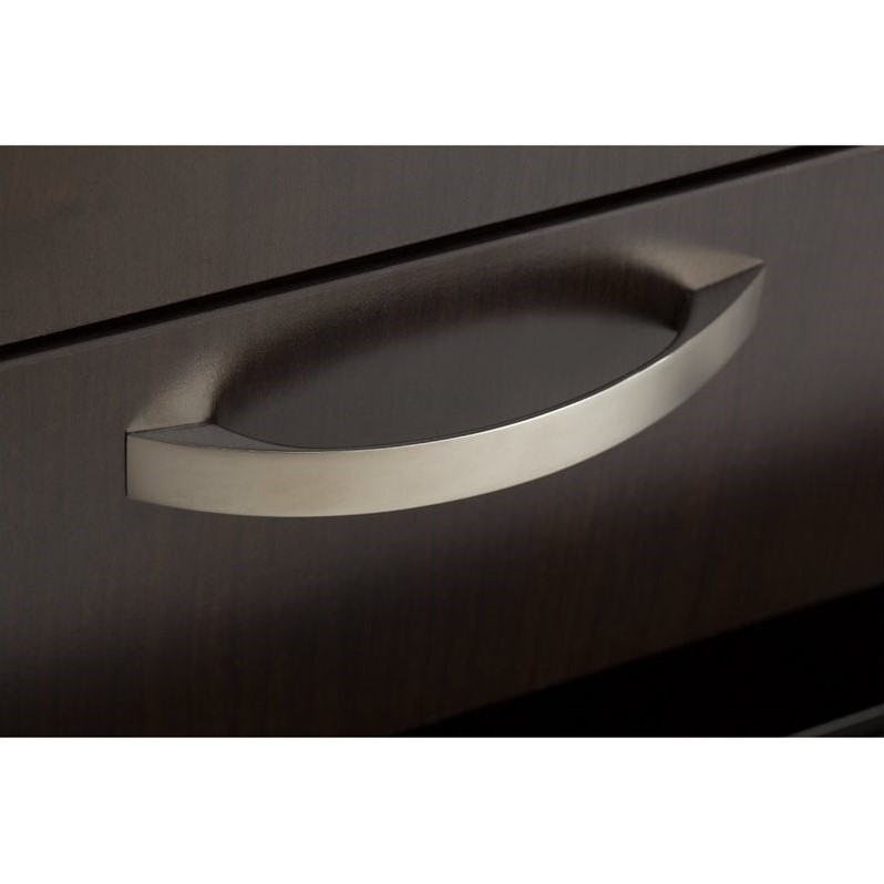 Scranton & Co 3 Drawer Mobile File Cabinet in Mocha Cherry