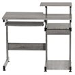 Scranton & Co Contemporary Engineered Wood Computer Desk in Gray