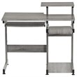 Scranton & Co Contemporary Engineered Wood Computer Desk in Gray