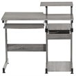 Scranton & Co Contemporary Engineered Wood Computer Desk in Gray