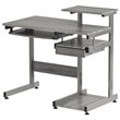 Scranton & Co Contemporary Engineered Wood Computer Desk in Gray
