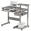 Scranton & Co Contemporary Engineered Wood Computer Desk in Gray