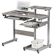 Scranton & Co Contemporary Engineered Wood Computer Desk in Gray