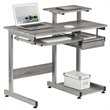 Scranton & Co Contemporary Engineered Wood Computer Desk in Gray
