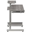 Scranton & Co Contemporary Engineered Wood Computer Desk in Gray