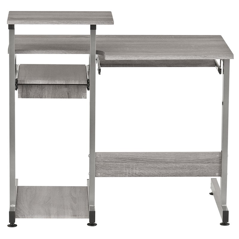 Scranton & Co Contemporary Engineered Wood Computer Desk in Gray