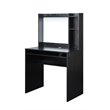 Scranton & Co Wood Student Desk with Magnetic Bulletin Board and Shelves - Black