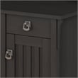 Scranton & Co Farmhouse Engineered Wood L Shaped Desk with Storage in Black