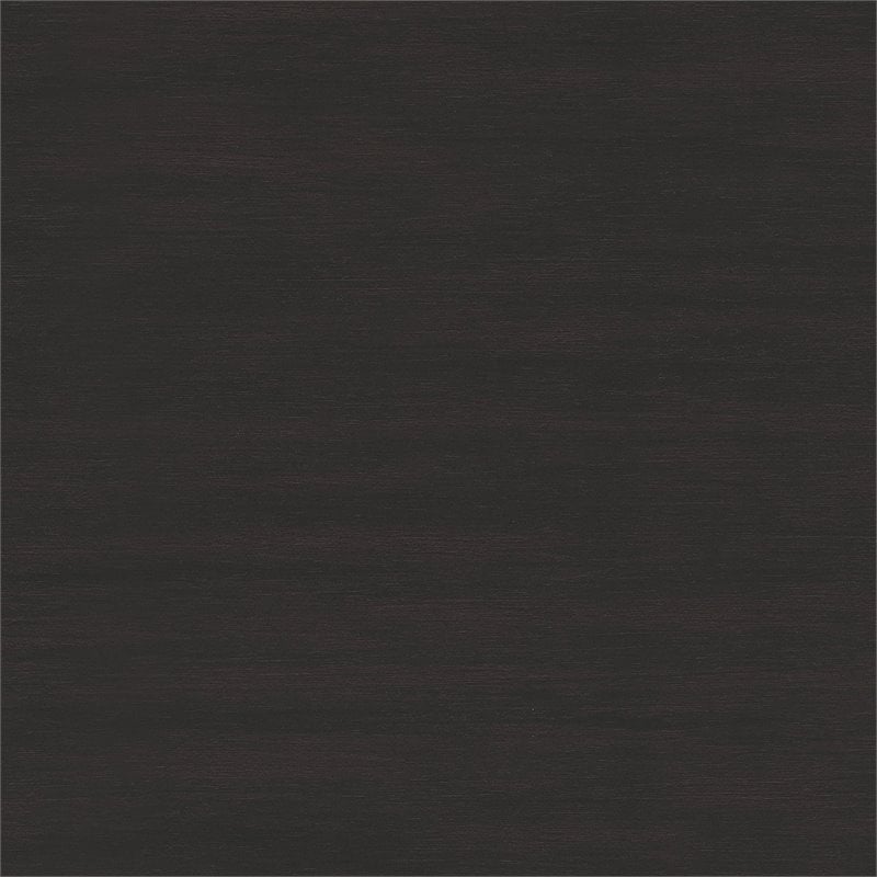 Scranton & Co Farmhouse Engineered Wood L Shaped Desk with Storage in Black