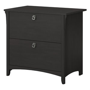 Scranton & Co Furniture Salinas 2 Drawer File Cabinet in Vintage Black