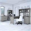 Scranton & Co Furniture Salinas 60W L Shaped Desk Office Suite in Cape Cod Gray