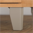 Scranton & Co Furniture Somerset 60W Office Desk w/ Cabinet & Bookcase in Maple