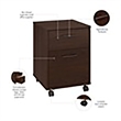 Scranton & Co 2-Drawer Wood Mobile File Cabinet in Bing Cherry