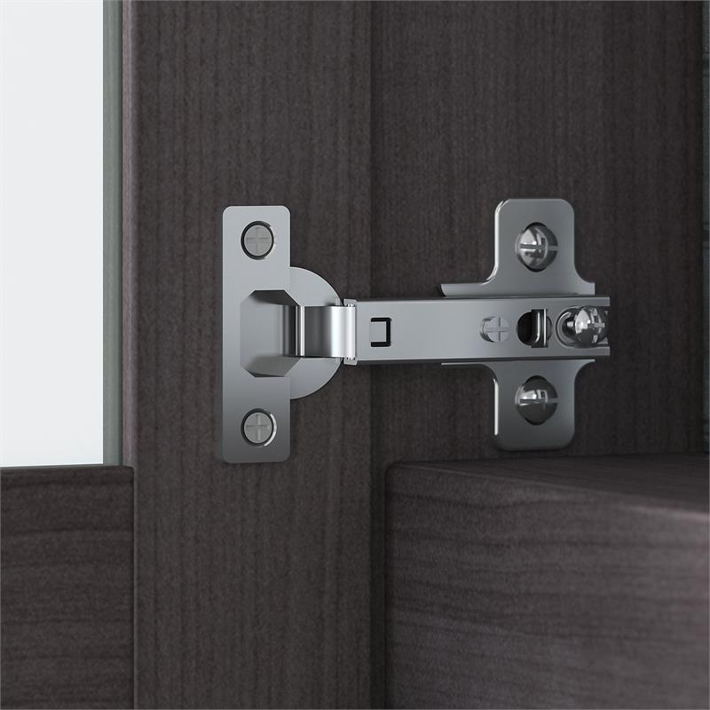 Scranton & Co Furniture Somerset 72W Desk Hutch in Storm Gray