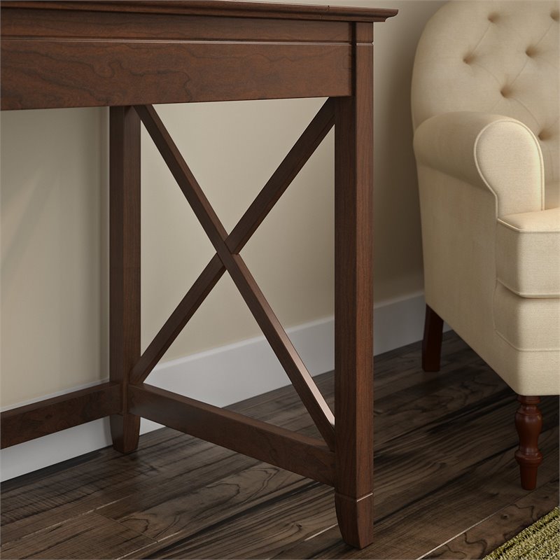 Scranton & Co Furniture Key West 60W L Shaped Desk w/ Mobile Cabinet & Bookcase